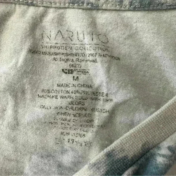 Naruto Shippuden Anime Masashi Kishimoto Tie Dyed T Shirt Size Medium Mens - Picture 7 of 7